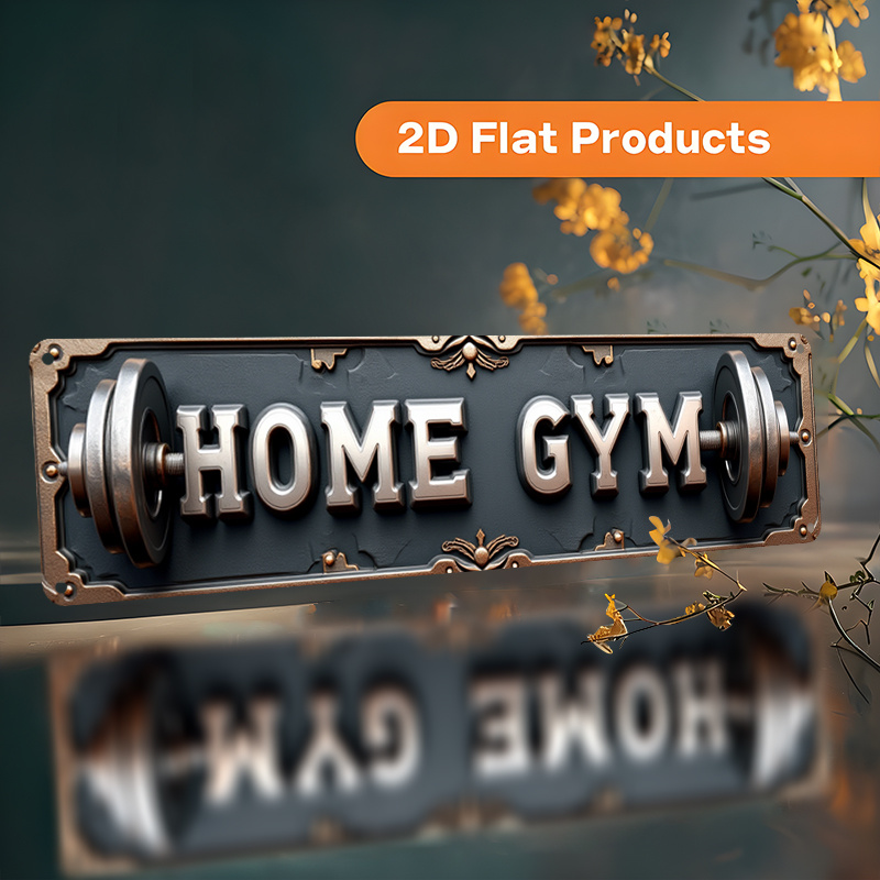 Home Gym In Garage - CIFBUY لوحة جدارية معدنية عتيقة الطراز