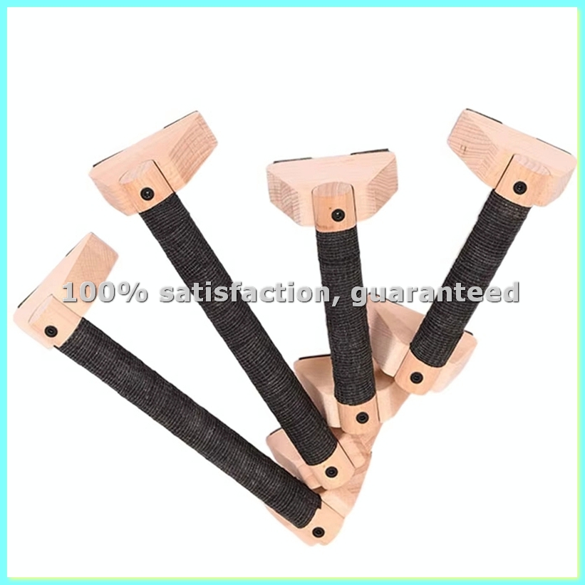Push Up Stand Bar - زوج من قضبان الضغط الخشبية، لتمارين