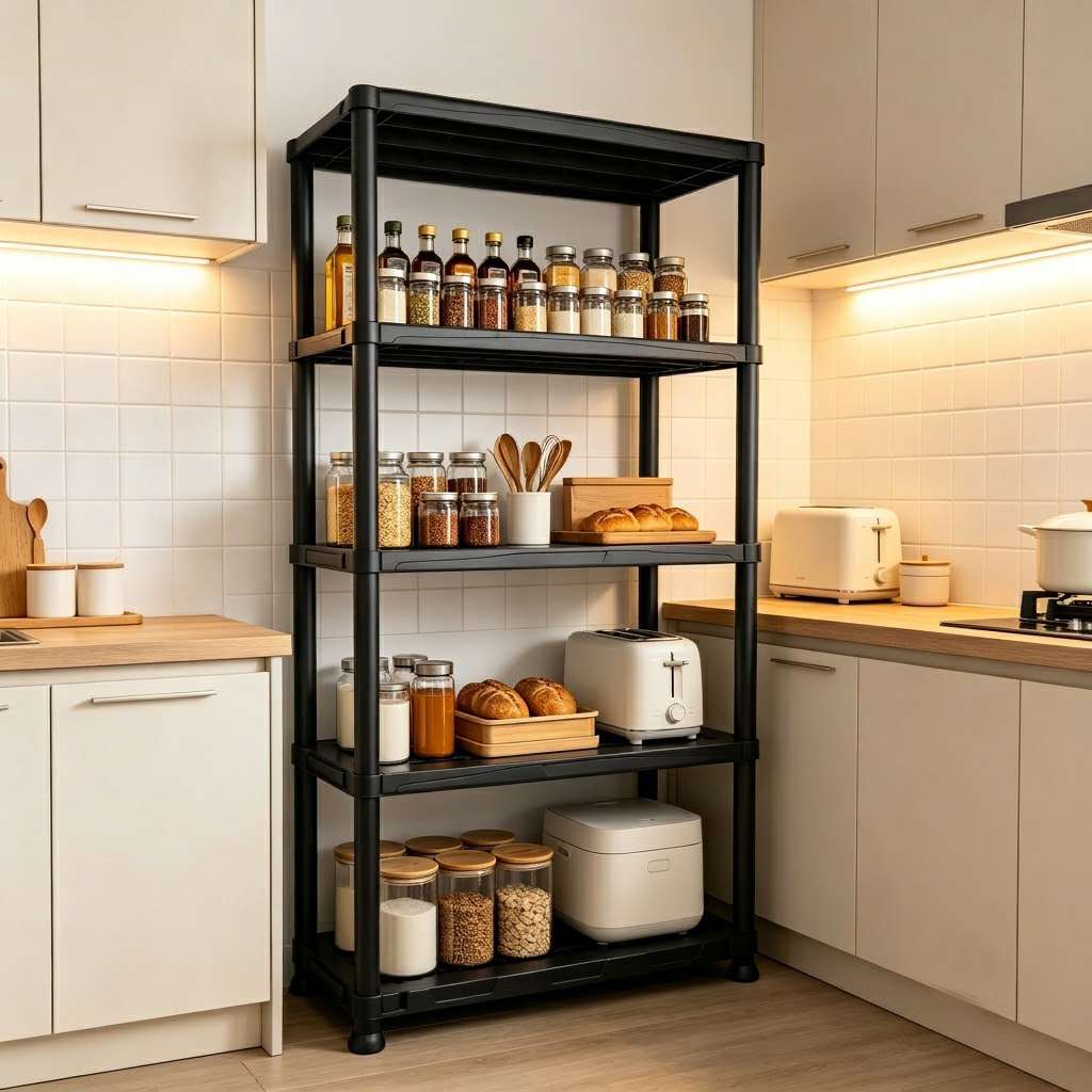 وحدة تخزين بلاستيكية بـ 4 و 5  - مراجعة Home Gym Organization وسعره