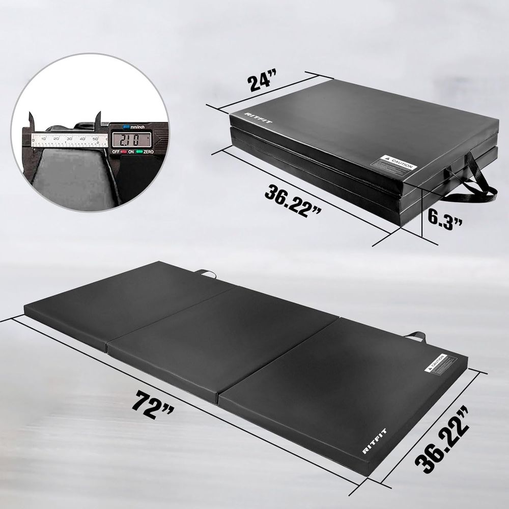 بساط رياضي سميك محسن، مقاسات 3 - مراجعة Home Gym Yoga Mat وسعره