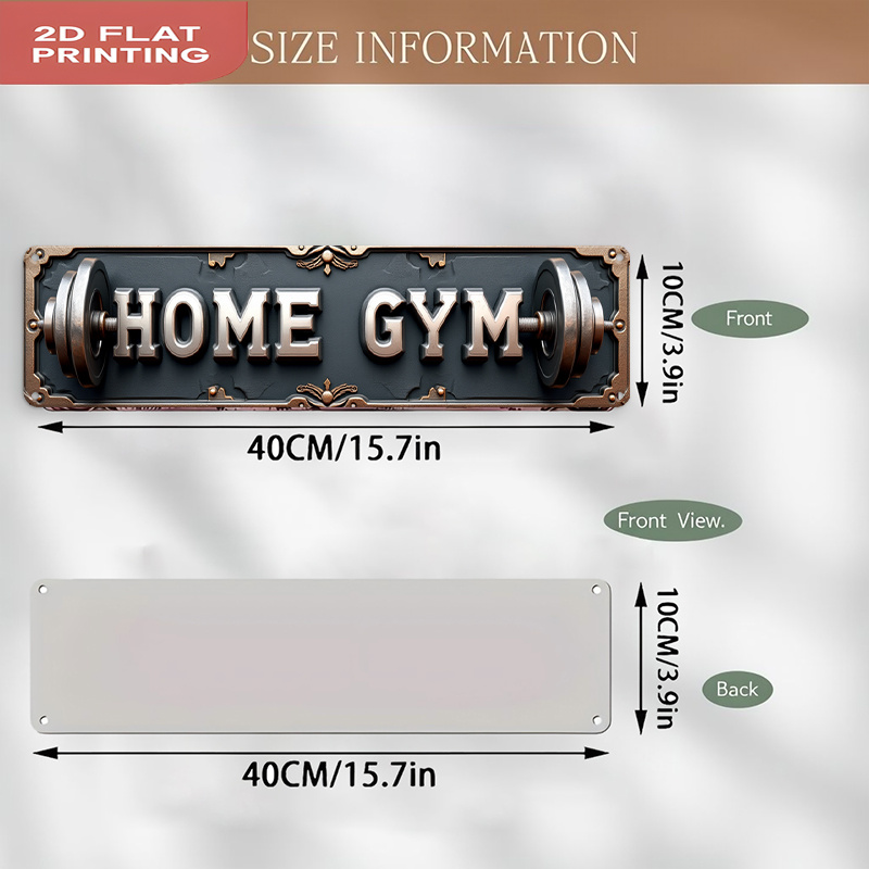 CIFBUY لوحة جدارية معدنية عتيق - مراجعة Home Gym In Garage وسعره