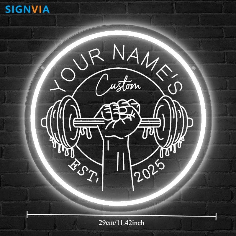 مخصص LED رياضة النيون تسجيل ال - مراجعة Home Gym Neon Sign وسعره