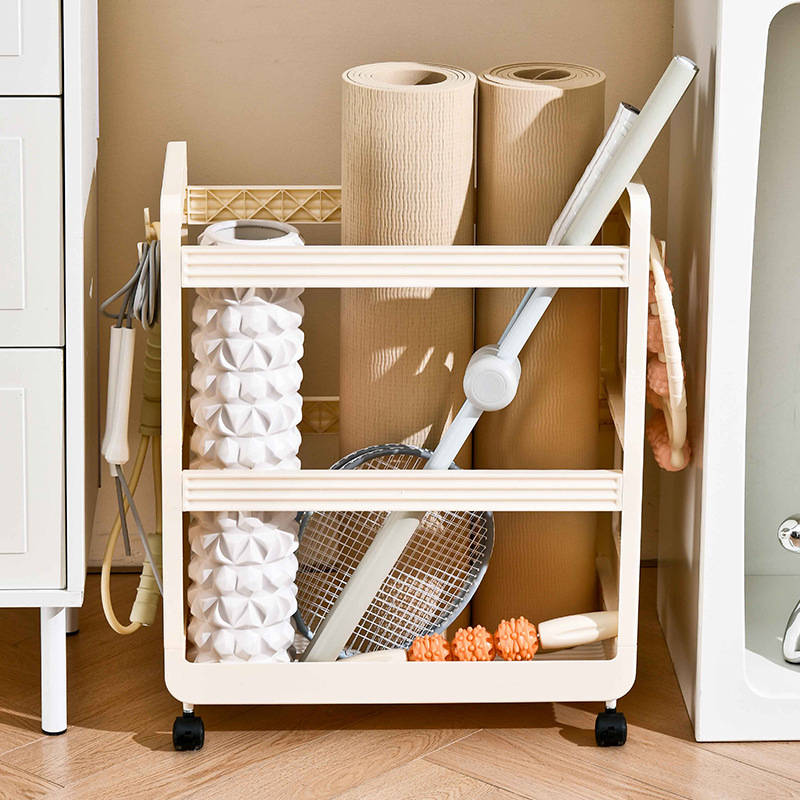 رف تخزين ترولي متعدد الوظائف ، - مراجعة Home Gym Organization وسعره