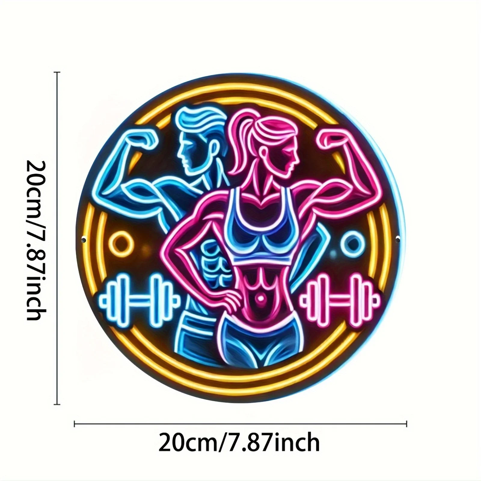 لافتة معدنية ثنائية الأبعاد لص - مراجعة Home Gym Neon Sign وسعره