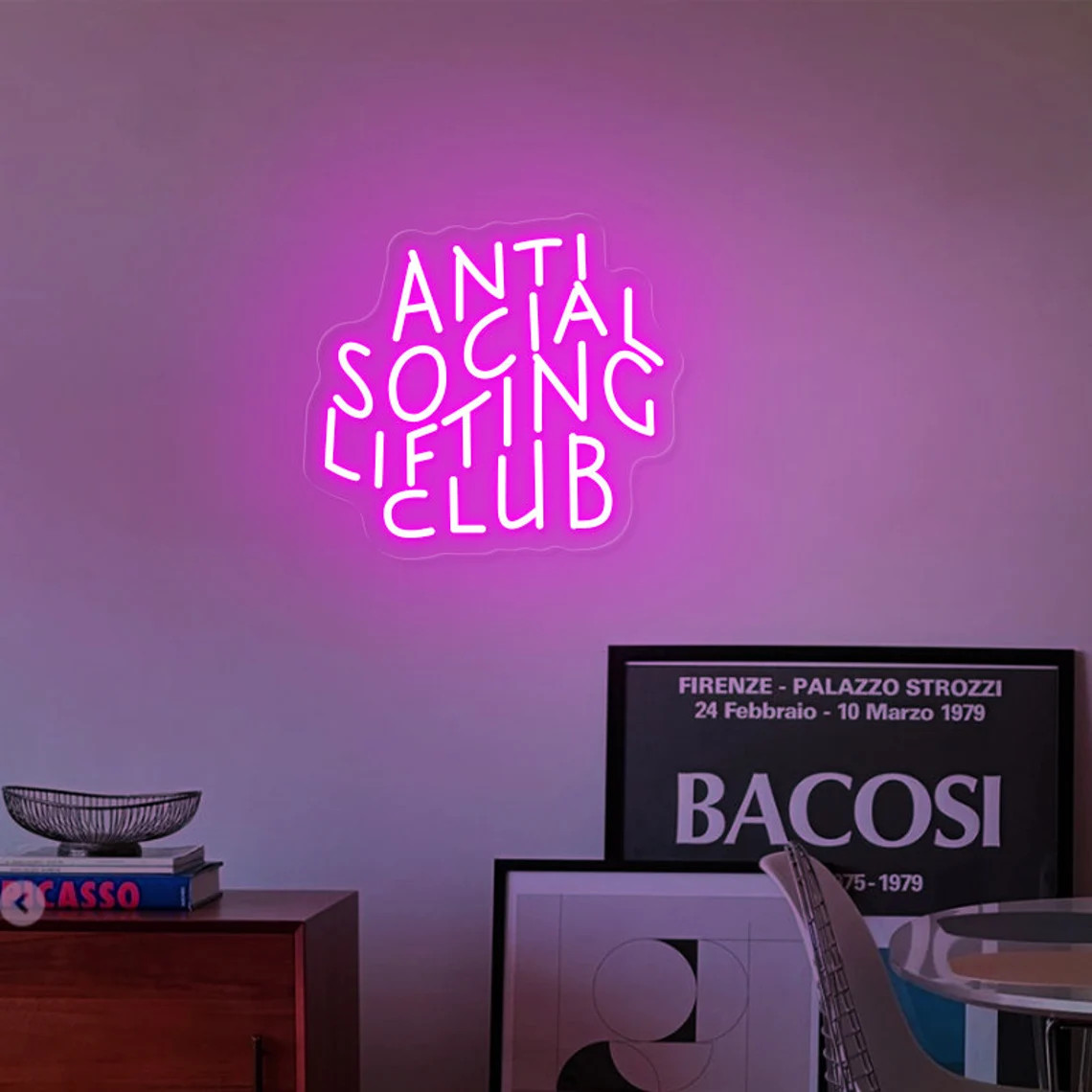 علامة نيون مضادة للرفع الاجتما - مراجعة Home Gym Neon Sign وسعره