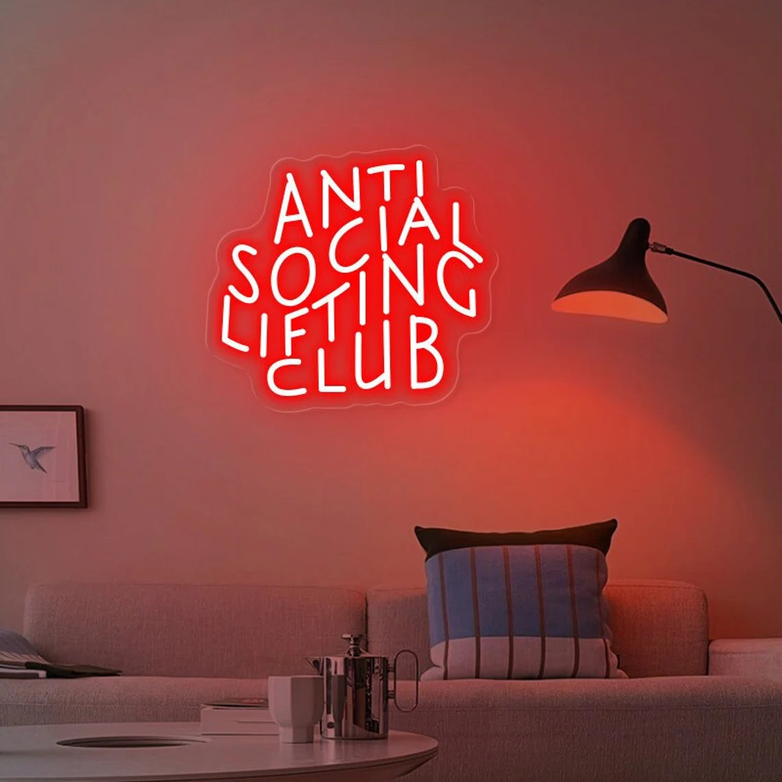 علامة نيون مضادة للرفع الاجتما - مراجعة Home Gym Neon Sign وسعره