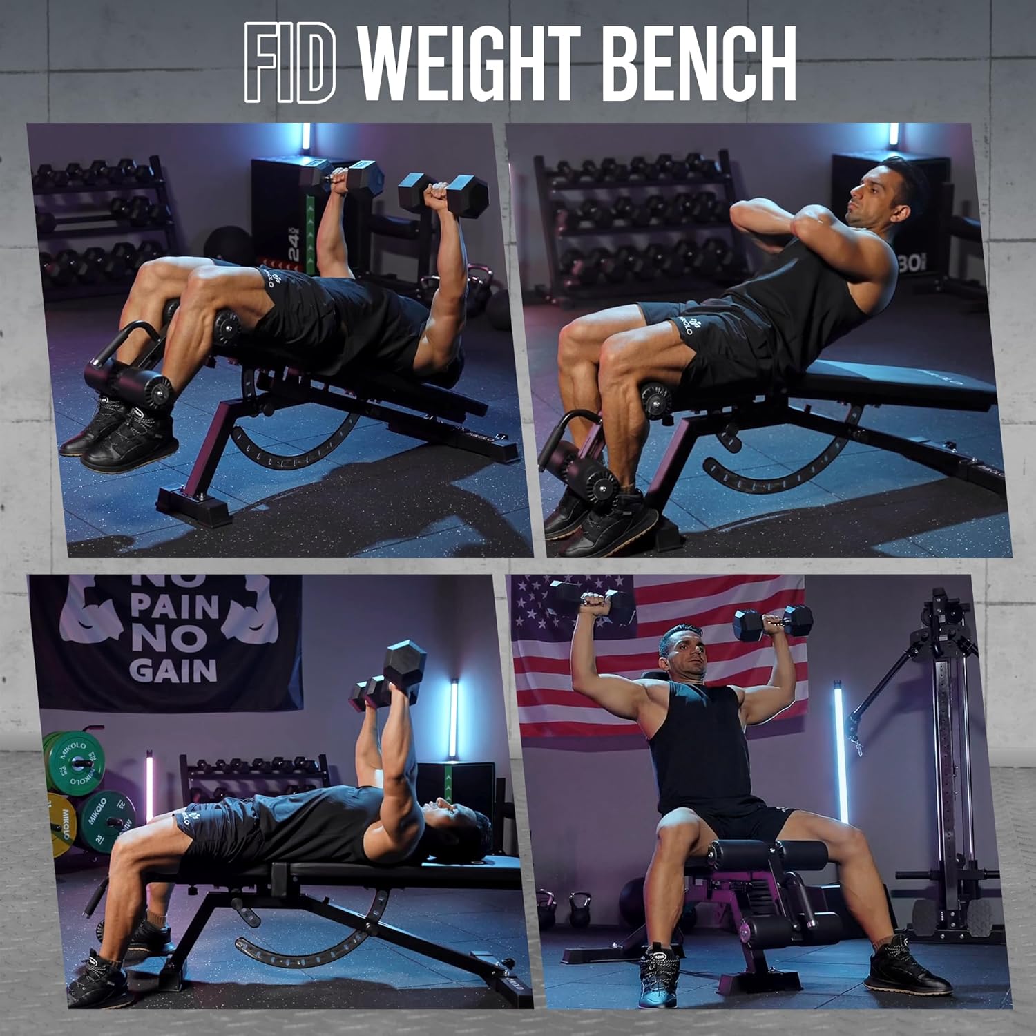 مقعد تمارين منزلي - مصنوع من ا - مراجعة Home Gym Leg وسعره