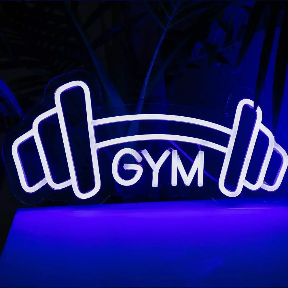 الحديد رياضة النيون تسجيل الأز - مراجعة Home Gym Neon Sign وسعره