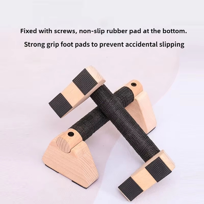 زوج من قضبان الضغط الخشبية، لت - مراجعة Push Up Stand Bar وسعره
