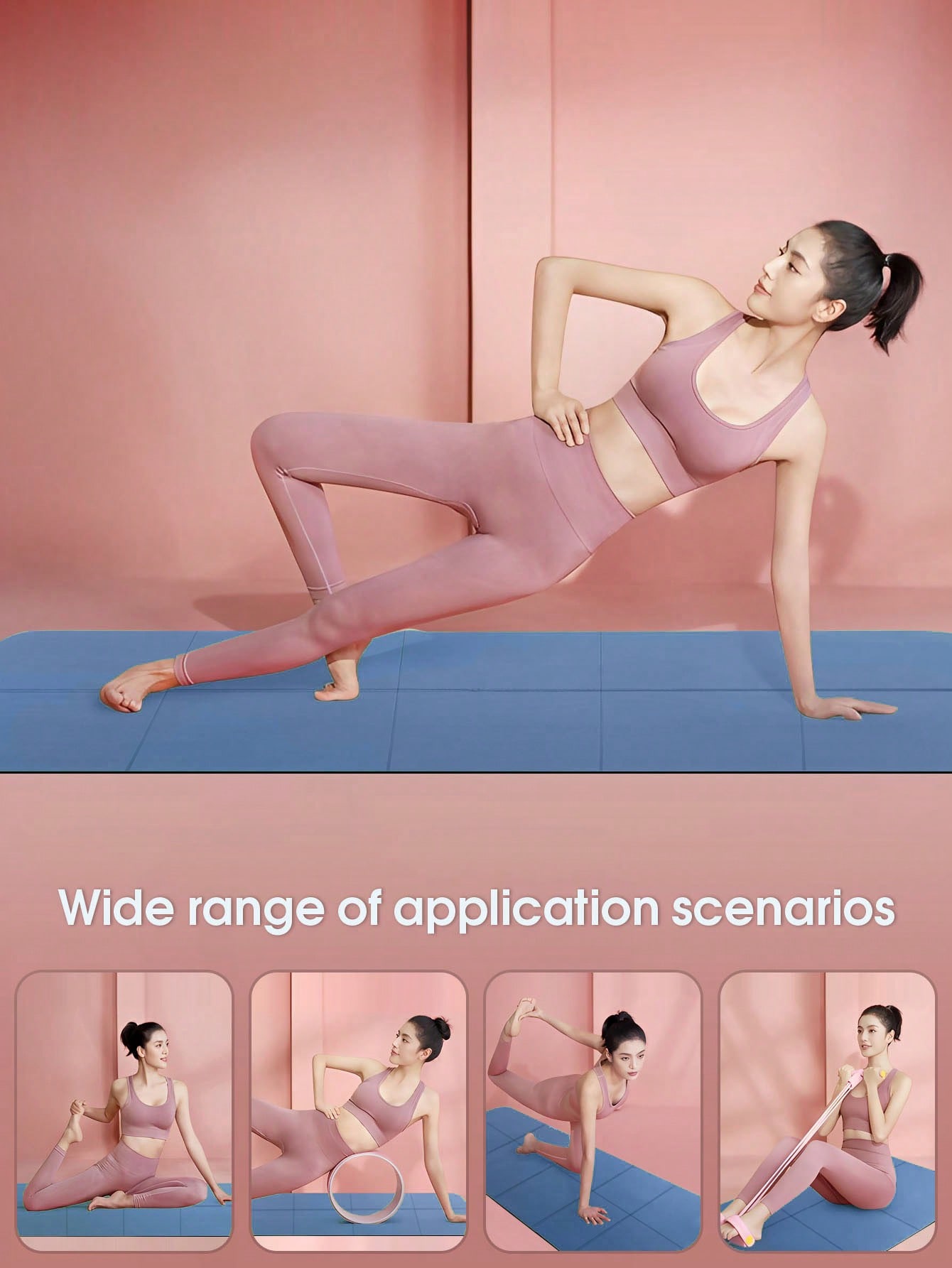 طوي اليوغا حصيرة الأزرق الداكن - مراجعة Home Gym Yoga Mat وسعره