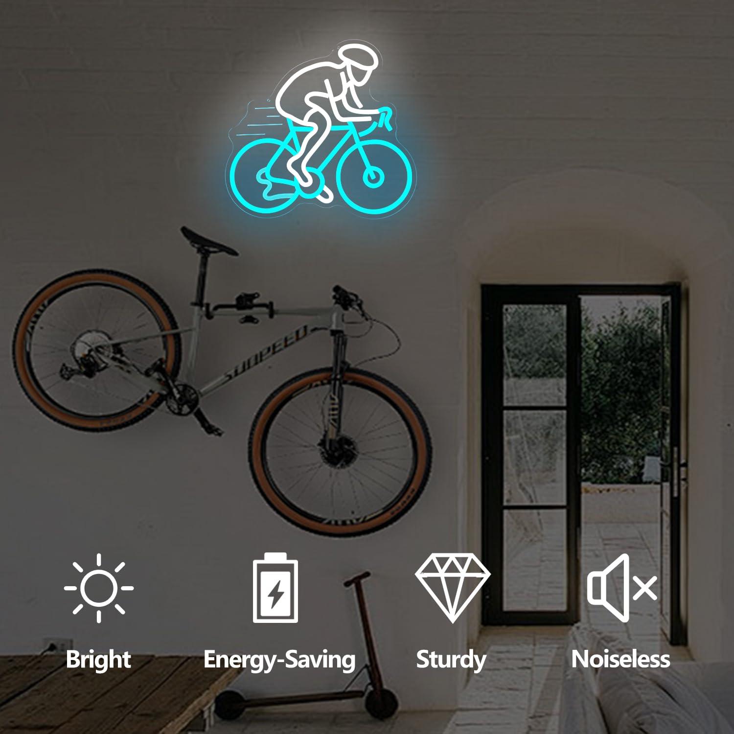 لافتة نيون لراكبي الدراجات، إض - مراجعة Home Gym Neon Sign وسعره