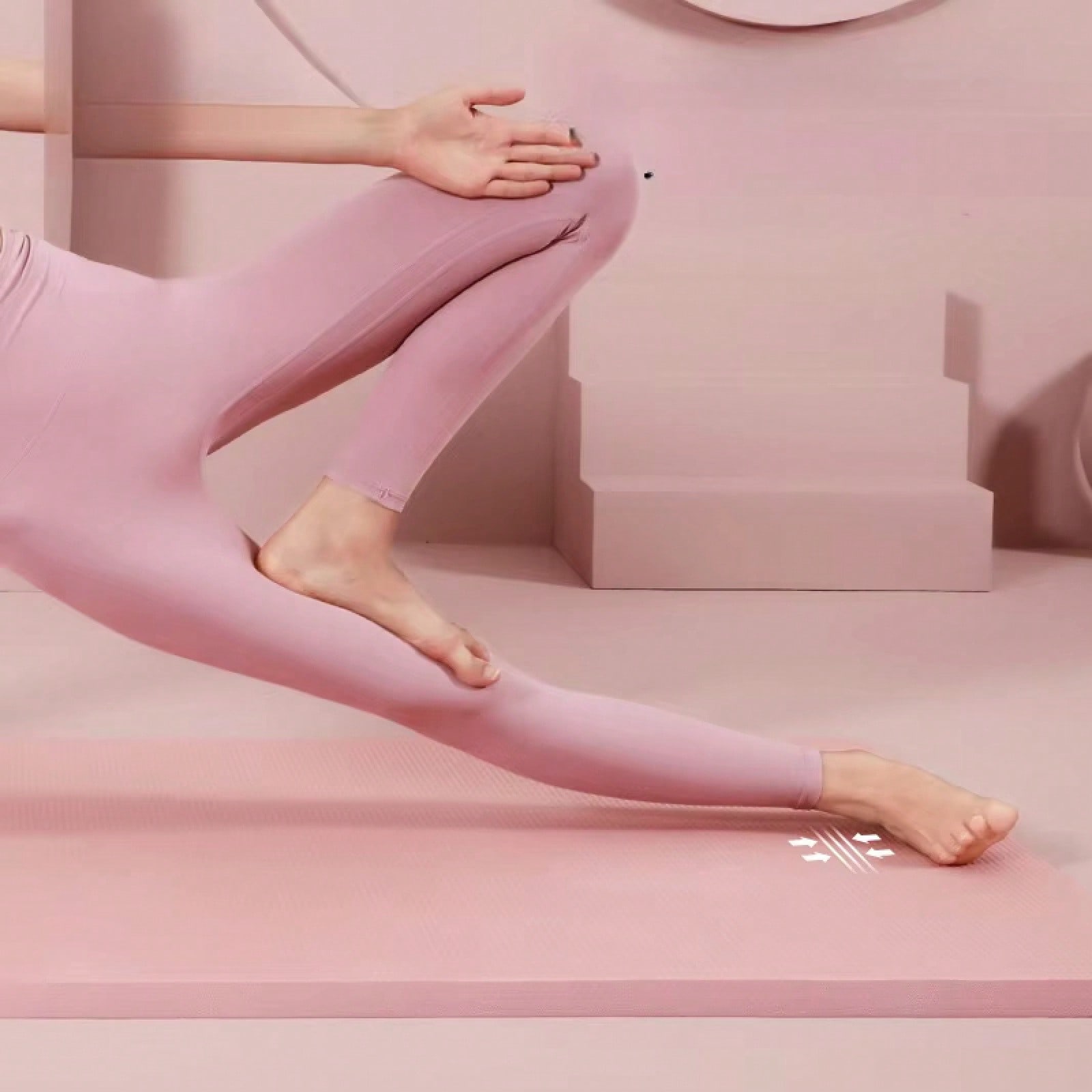 سجادة يوغا وردية غير قابلة للا - مراجعة Home Gym Yoga Mat وسعره